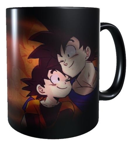 Taza Mágica Dia Del Padre, Goku Y Goten, Dia Papá Tazon