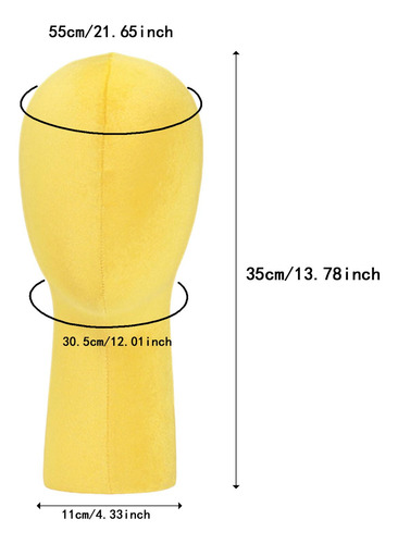Velvet Cabeza De Tapa De Tapa De Almacenamiento Amarillo