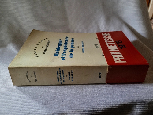 Heidegger Et Experience De La Pensee Henri Birault Gallimard