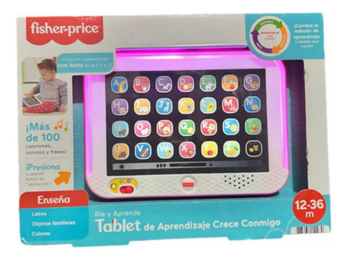 Tablet De Aprendizaje Rie Y Aprende Fisher Price Rosa 300k