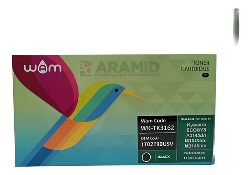 Tóner Compatible Kyocera M3145 / P3145 (tk3162 Negro)