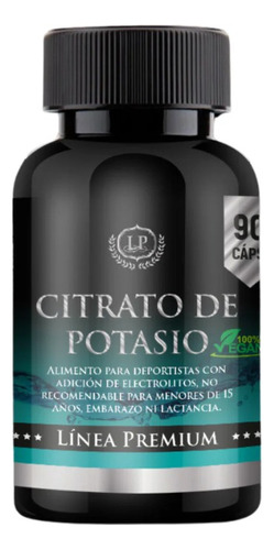 Citrato De Potasio Linea Premium 90 Capsulas Lp Dietafitness