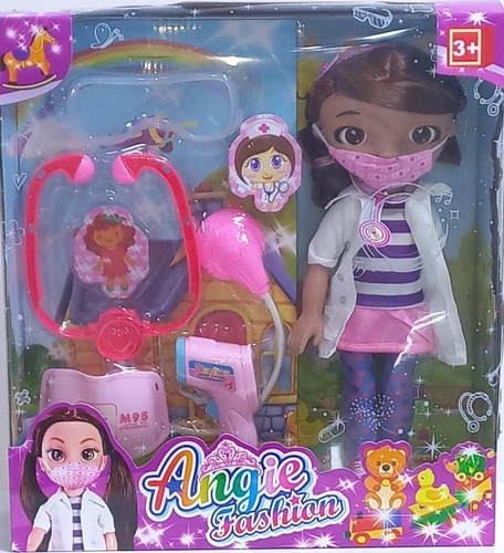 Muñeca De Doctora Juguete Con Accesorios /  Licencia China.