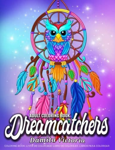 Book : Dreamcatchers Adult Coloring Books For Women...