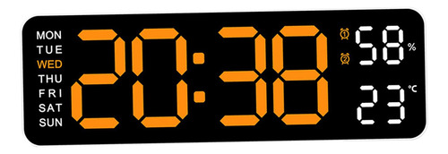 Reloj De Pared Digital Para Decoración Del Hogar, Brillo Nar