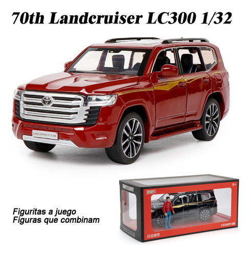 Toyota Land Cruiser Miniatura Metal Coche Con Luces Y So [u]