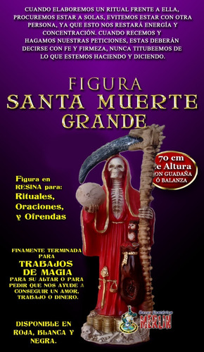 Santa Muerte - Grande 78 Cms Altura - Trabajos, Rituales | Envío gratis Santa Muerte - Grande 78 Cms Altura - Trabajos, Rituales | Envío gratis