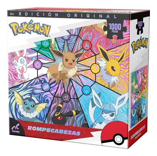 Rompecabezas Pokémon Edición Original 1000 Pzas Eevee Anime