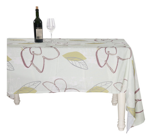 Mantel Rectangular Resistente Al Agua Floral 152 X 259 Cm Ve