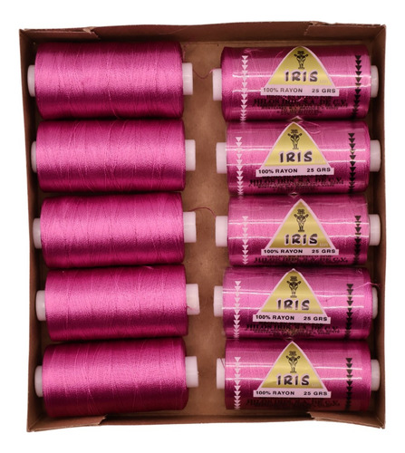 Caja Seda Amarilla Hilosiris (caja Con 10 Tubos De 25gr C/u) 982