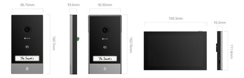 Video Porteiro Smart Hp7 Ezviz 2k Cs-hp7-r105-1w2tfc