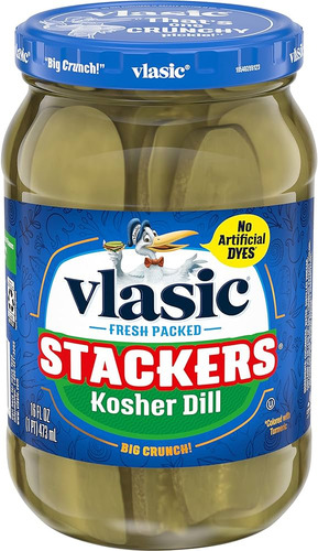 Vlasic Pepinillos Kosher Dill Spears Stackers 473ml Kosher