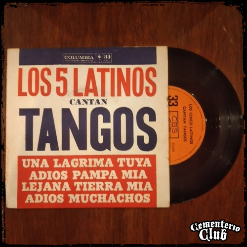 Los 5 Latinos - Cantan Tangos - Ep - Vinilo Single