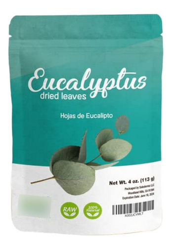 Hojas De Eucalipto Secas, 4 Oz, Té De Hierbas De Eucalipto, 