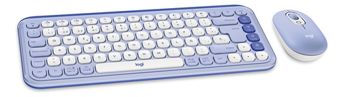 Kit De Teclado Y Mouse Pop Icon Lila + Mousepad Logitech