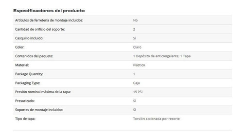 Deposito Anticongelante Oem: T1673008