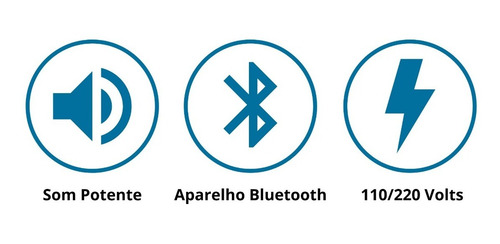 Caixa De Som Portátil Bluetooth Karaokê Com Microfone Tedge