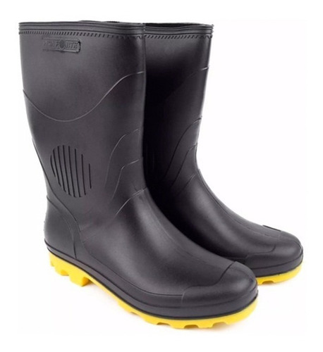 Bota Para Motoqueiro De Pvc (borracha) Cano Longo P/ Chuva