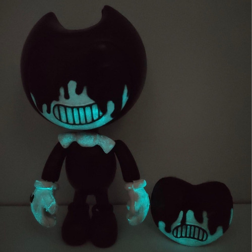 Imagen 9 de 9 de Bendy The Ink Machine Set 2 Figuras Demon Yellow Emite Luz