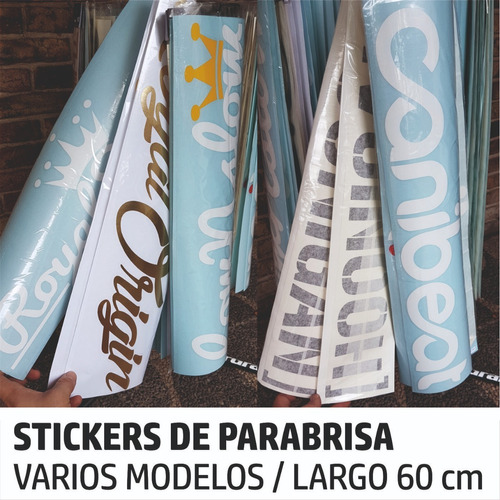 Sticker Auto Tuning Parabrisa 60cm - Varios Diseños!