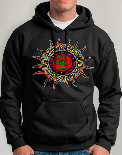 Polera Con Capucha Personalizada Motivo Alice In Chains 01