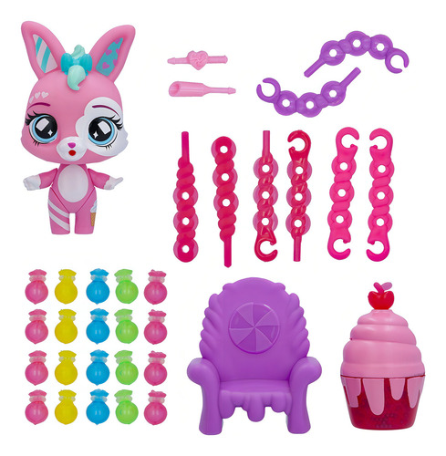 Muñeca Play Set Bubiloons Mila Bubi Lab Máquina De Burbujas Color Rosa
