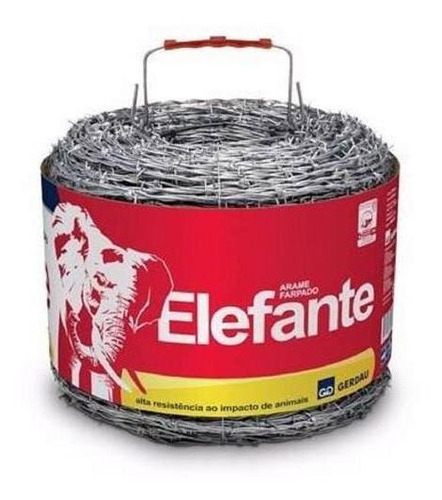 Arame Farpado Elefante 2,2mm 250 Metros Gerdau 