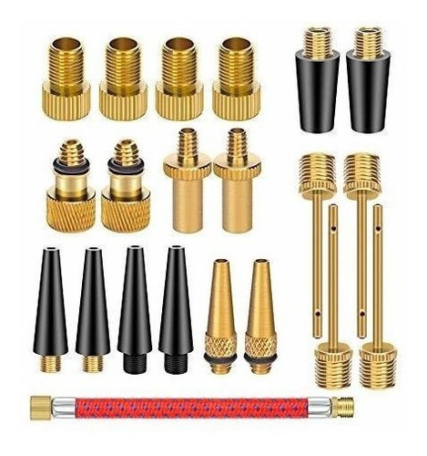 Adaptadores De Valvulas Presta/schrader P/ Inflado Set X 21u