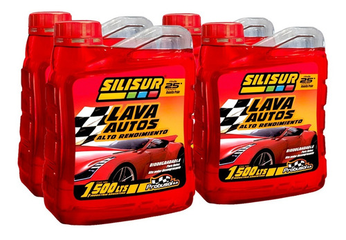 Shampoo Lava Autos Premium Silisur 1.5lt Pack 4un