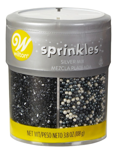 Sprinkles Mezcla Plateado Blanco Negro 108gr 710-5339