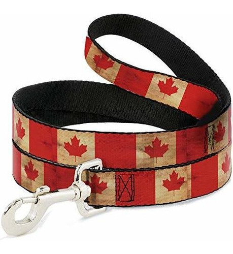 Correa Para Perro Con Hebilla, Bandera De Canadá, Continua