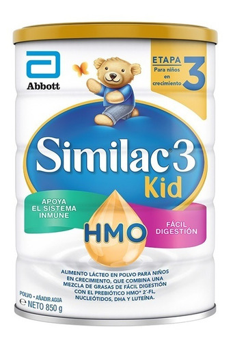 Formula De Crecimiento Similac 3 Kid Prosensitive Lata X850g