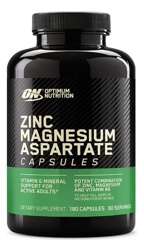 Optimum Nutrition On | Zma | 180 Caps | Usa