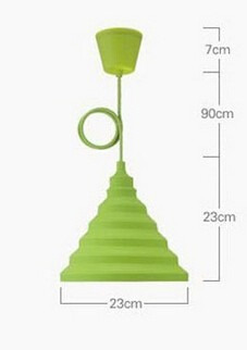 Imagen 7 de 7 de Lámpara Colgante De Silicón Ajustable Lc721