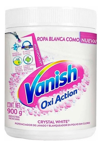 2 Pza Quitamanchas Vanish Oxi Action Crystal White En Polvo