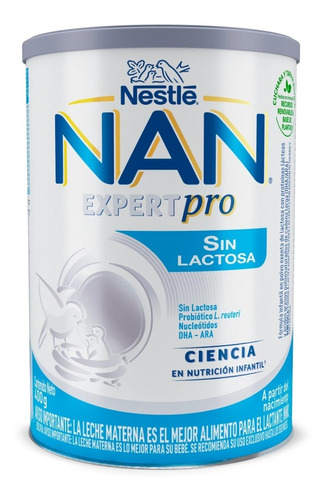 Nan Expert Pro Sin Lactosa Lata De 400gr