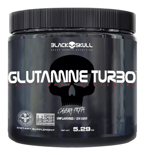 Glutamina Turbo Black Skull 300 Gs