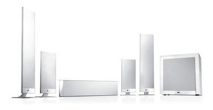 Kit Home Theater Kef T205 5.1 Top Branco