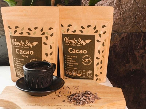 Imagen 4 de 4 de Cacao En Polvo Orgánico (250 Gramos) Verde Soy