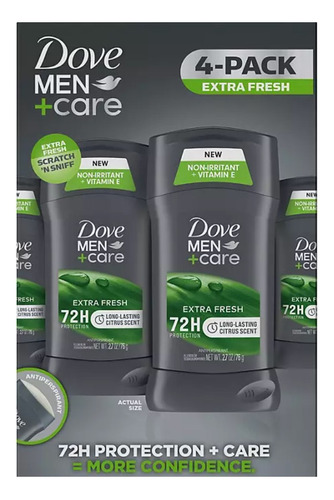 Dove Desodorante Men+care 4 Pack Importado