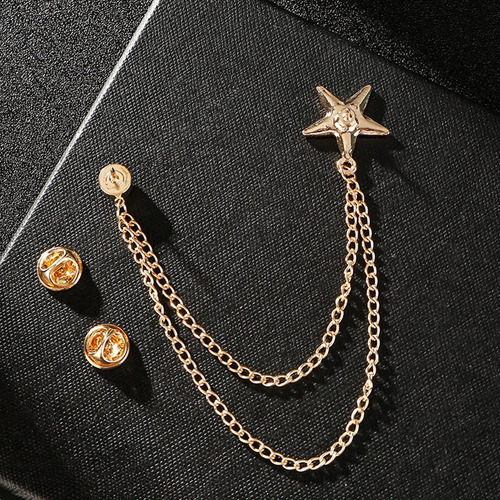 3 X 6x Broche Para Hombre Broche De Cadena Colgante 3 Piezas