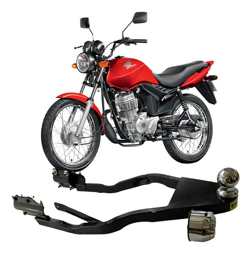 Engate Reboque Moto Honda Cg Titan 125 150 Frete Grátis