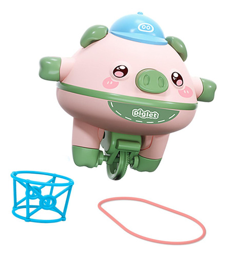 Porco De Equilíbrio Para Andar Na Corda Leitão Verde