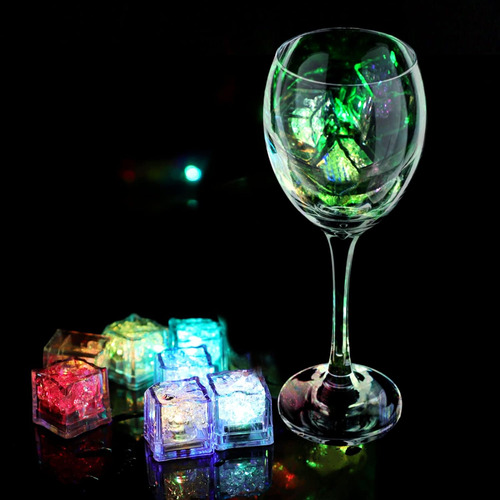 Cubos De Hielo Iluminados, Paquete De 72 Cubos De Hielo Lide