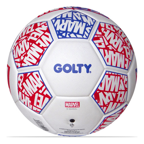 Balon De Futbol Golty Competencia Marvel No.5-blanco