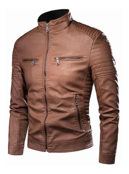 jaqueta em couro masculina