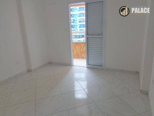 Apartamento Com 2 Dormitórios À Venda, 87 M² Por R$ 568.000,00 - Canto Do Forte - Praia Grande/sp - Ap2010