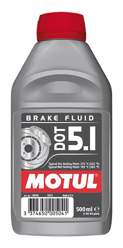 Imagem 2 de 8 de Kit Óleo Fluido Freio Motul Dot 5.1 500ml 12 Unid Lacrado