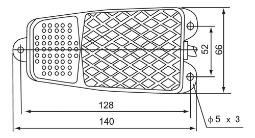 Imagen 4 de 6 de Cfs-2 Cntd Interruptor De Pedal Metalico