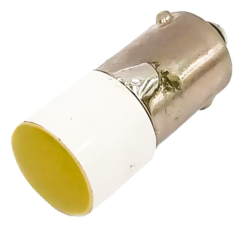 Foco Bayoneta Ba9s Led Amarillo 110 Vcd / 110 Vca 10 X 28 Mm